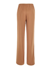 Forte_Forte Women Pink Pants With Elasticated Waist And Two Side Pockets In Blend Viscose For Women