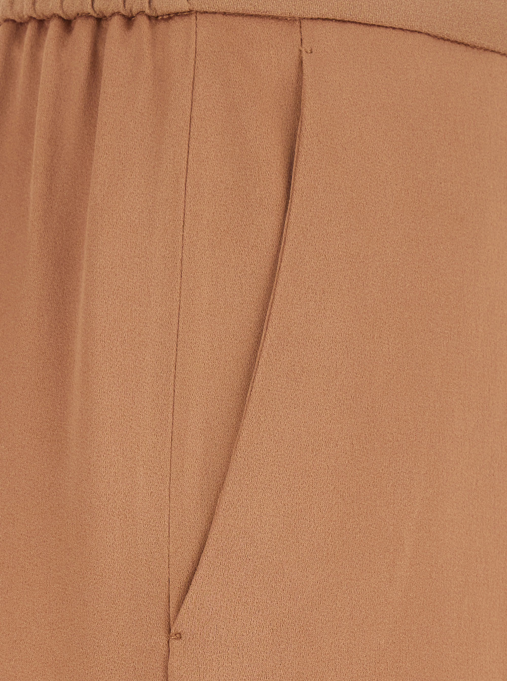 Forte_Forte Women Pink Pants With Elasticated Waist And Two Side Pockets In Blend Viscose For Women