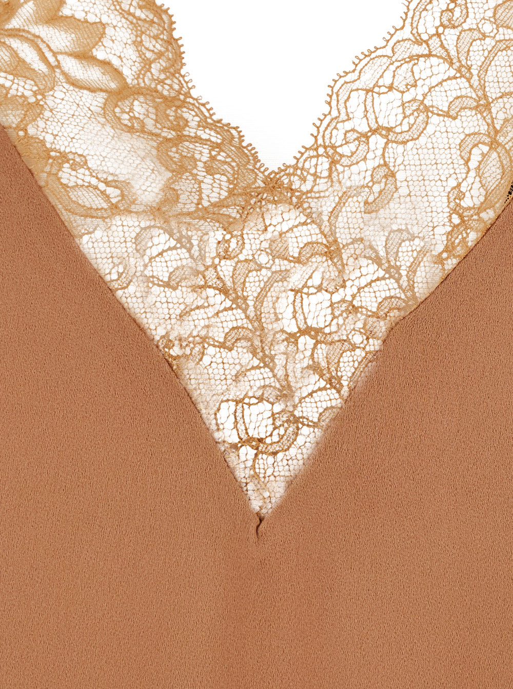 Forte_Forte Women Pink Sleeveless Top With V-Neck And Lace Details In Blend Viscose For Women