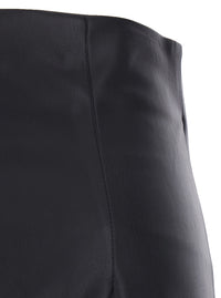 Leplain Women Black Skirt With Zip Closure At The Back In Ecoleather For Women