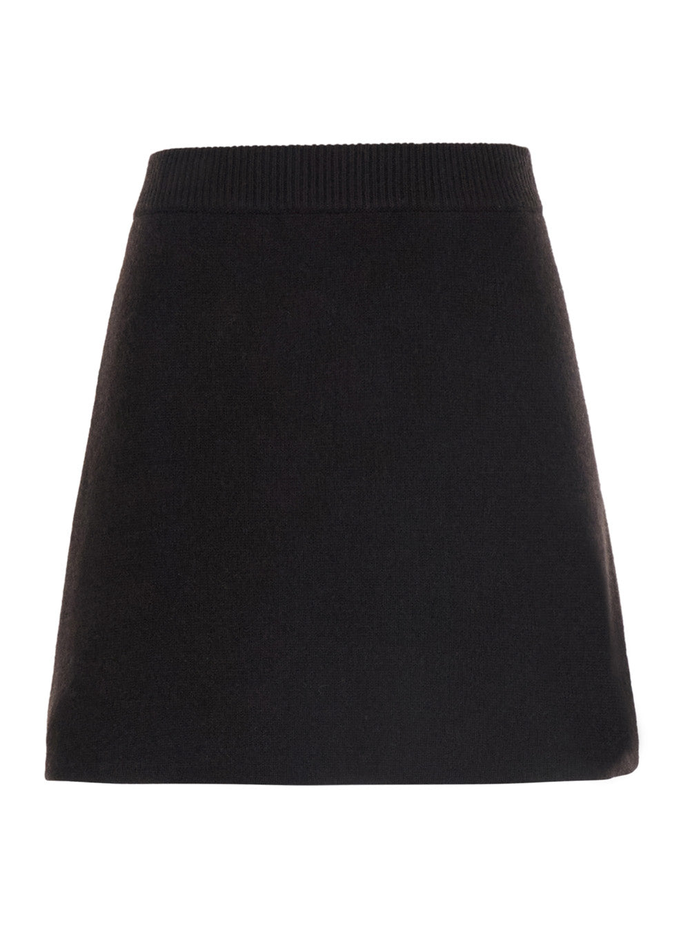 Lisa Yang Women 'Clare' Brown Skirt With Ribbed Waist In Cashmere For Women