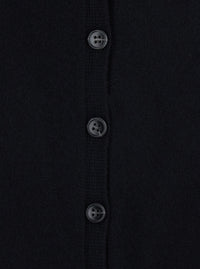 Lisa Yang Women 'Jiani' Black Cardigan With V-Neck On Front And Back In Cashmere For Women