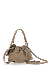 FENDI Fendi Women 'Baguette Soft' Beige Small Shoulder Bag With Ff Plate On The Front And Drawstring Closure In Leather For Women