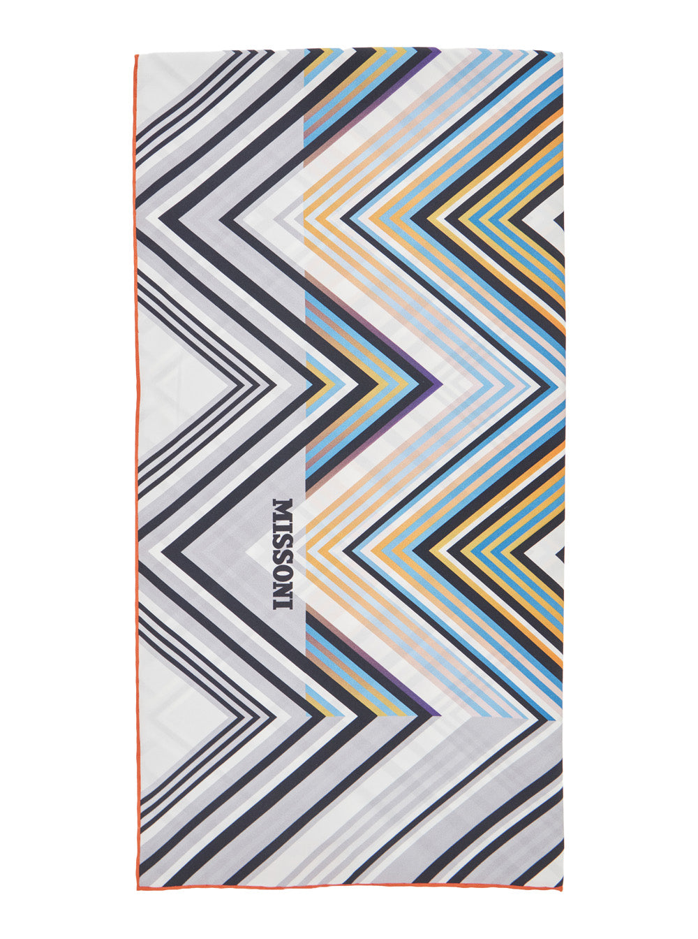 Missoni Women Multicolor Scarf With Logo Lettering And Stripe Motif In Silk For Women