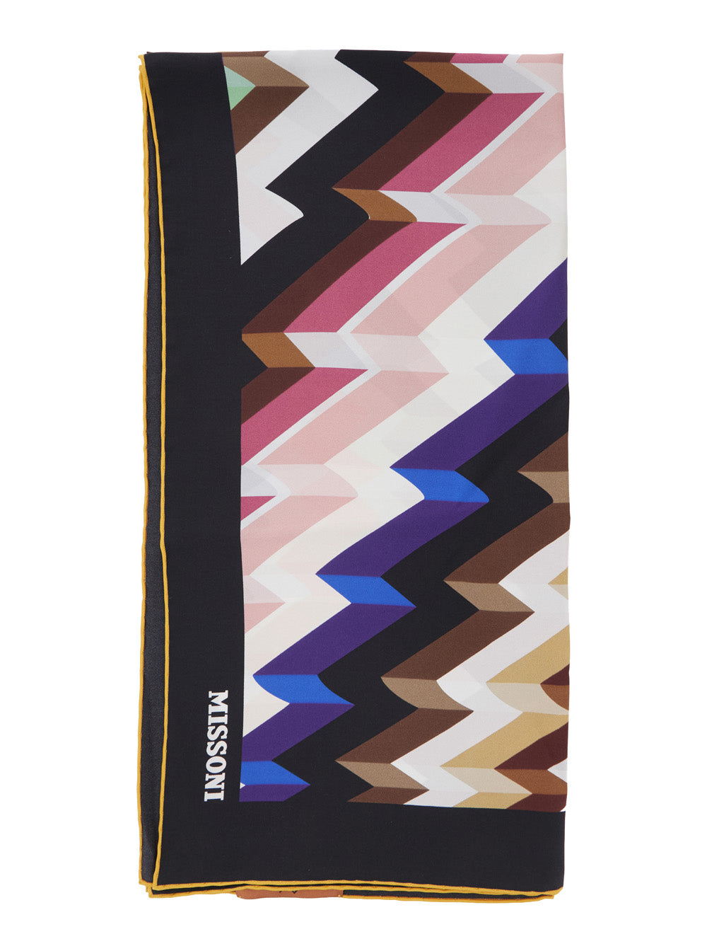 Missoni Women Multicolor Scarf With Logo Lettering And Striped Motif In Silk For Women