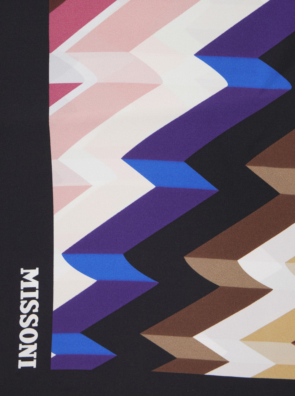 Missoni Women Multicolor Scarf With Logo Lettering And Striped Motif In Silk For Women