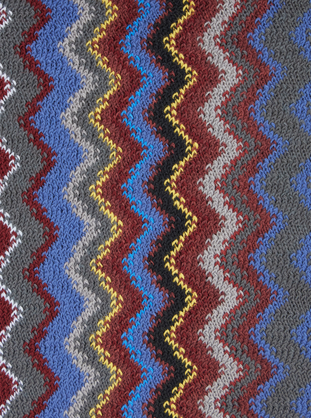 MISSONI Missoni Men Multicolor Scarf With All-Over Zig Zag Motif And Fringed Edge In Wool And Fabric Blend For Men