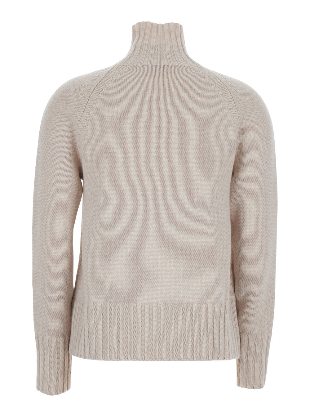 'S MAXMARA 'S Maxmara Women 'Mantova' White Sweater With High Collar And Long Sleeves In Wool And Cashmere For Women