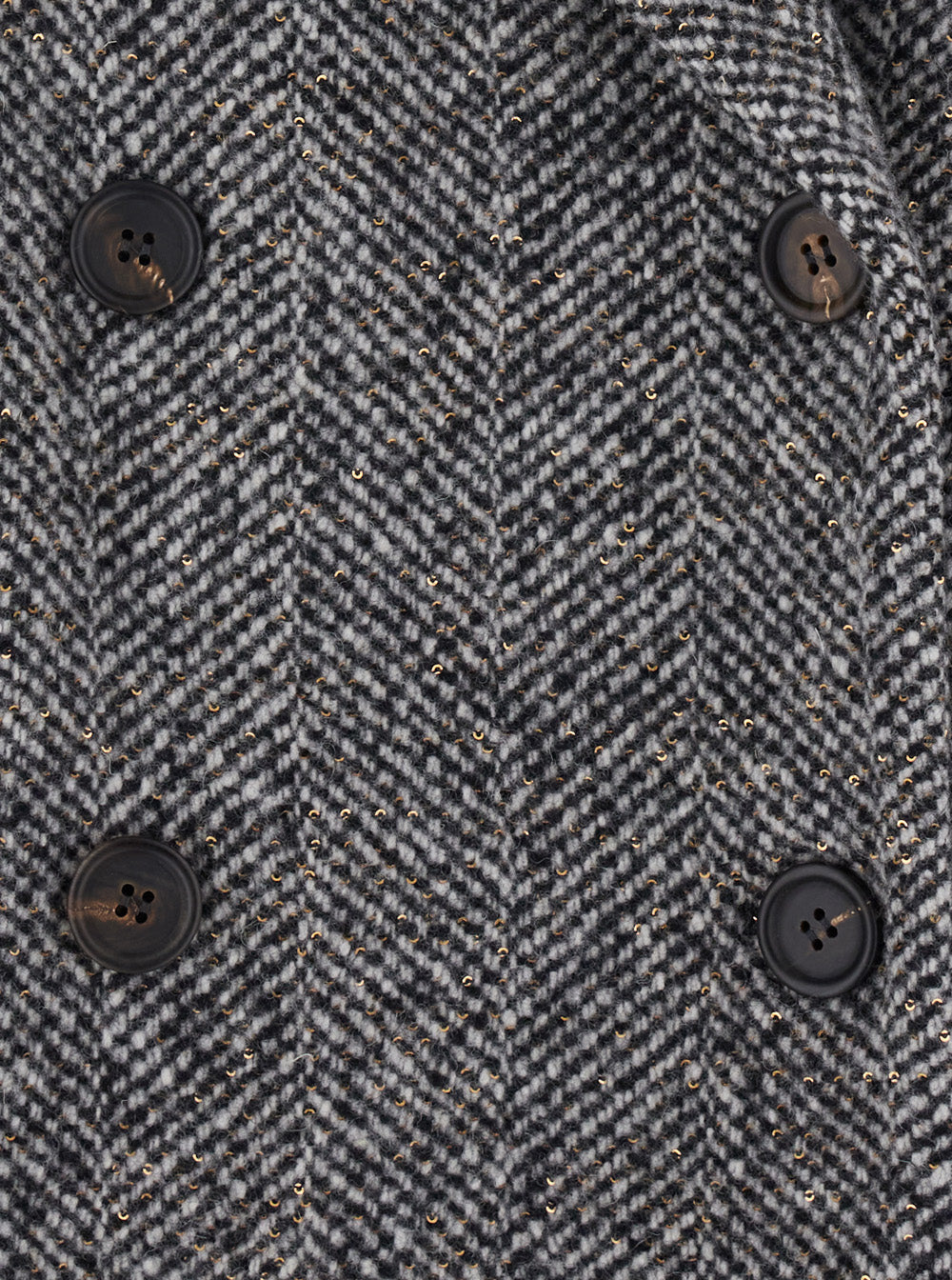 Brunello Cucinelli Women Grey Double-Breasted Coat With Peak Revers In Wool For Women