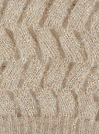 Brunello Cucinelli Women White Crewneck Sweater With Cable Knit Design In Blend Wool For Women
