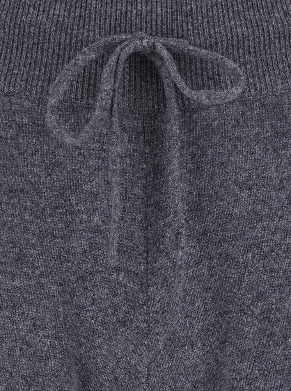 Lisa Yang Women 'Sofi' Grey Trousers With Elasticated Waist And Wide Leg In Cashmere For Women