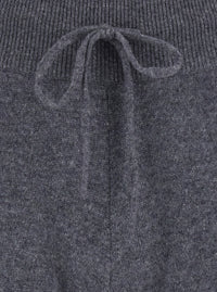 Lisa Yang Women 'Sofi' Grey Trousers With Elasticated Waist And Wide Leg In Cashmere For Women