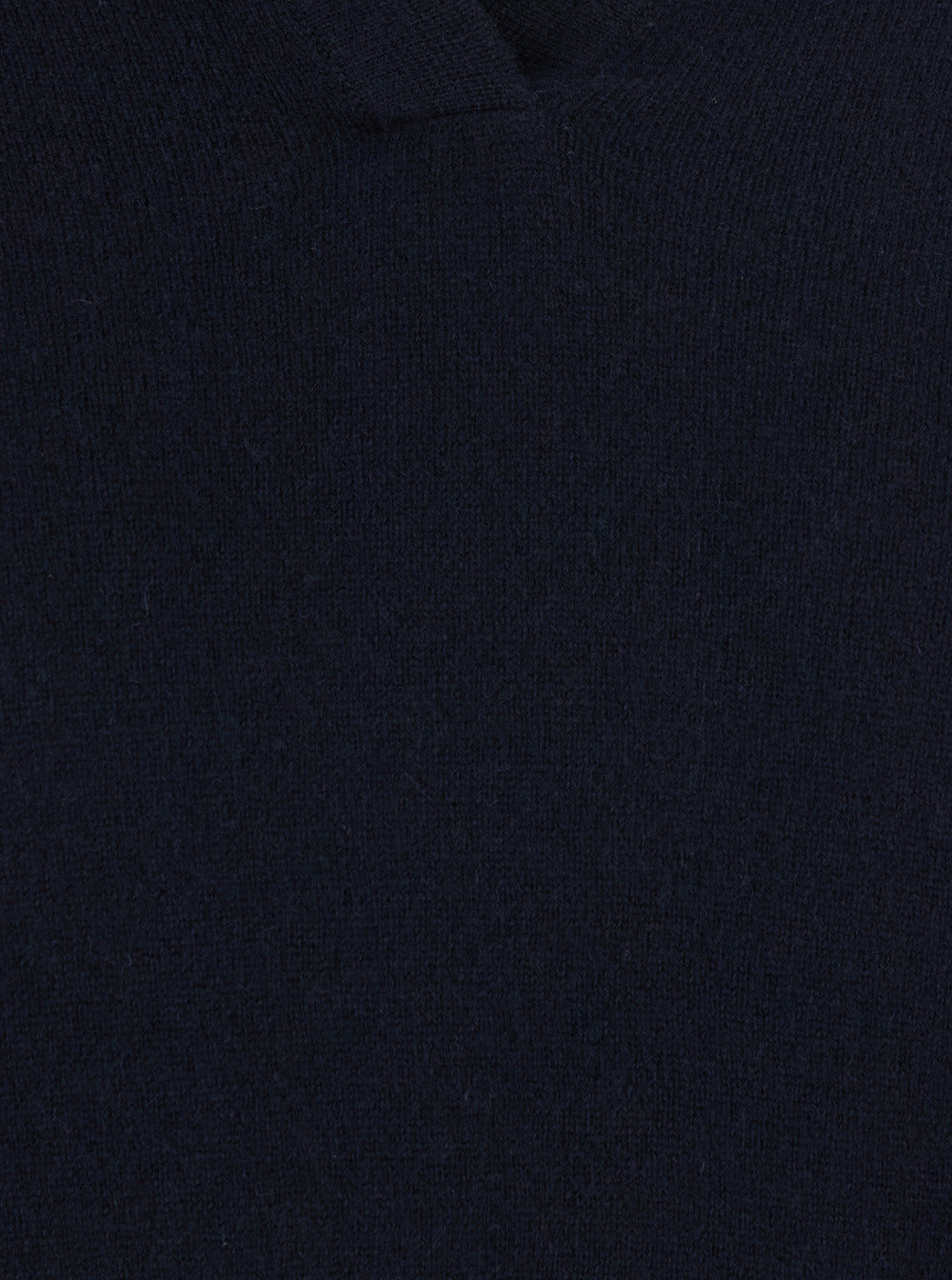 Lisa Yang Women 'Katriel' Blue Sweater With Polo Collar And Ribbed Details In Cashmere Women