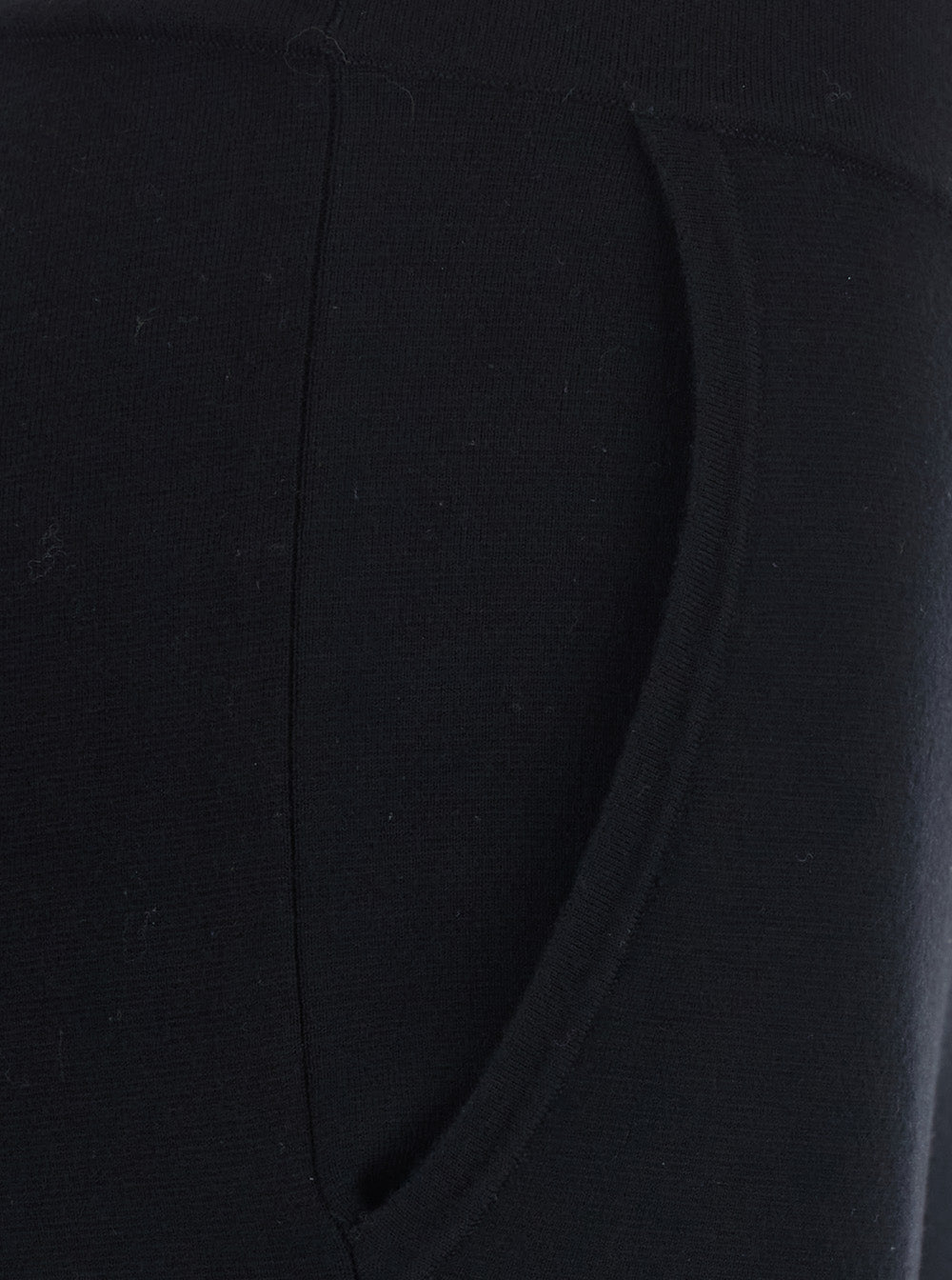 MAX MARA Max Mara Women 'Baldo' Black Pants With Side Pockets In Blend Wool Women