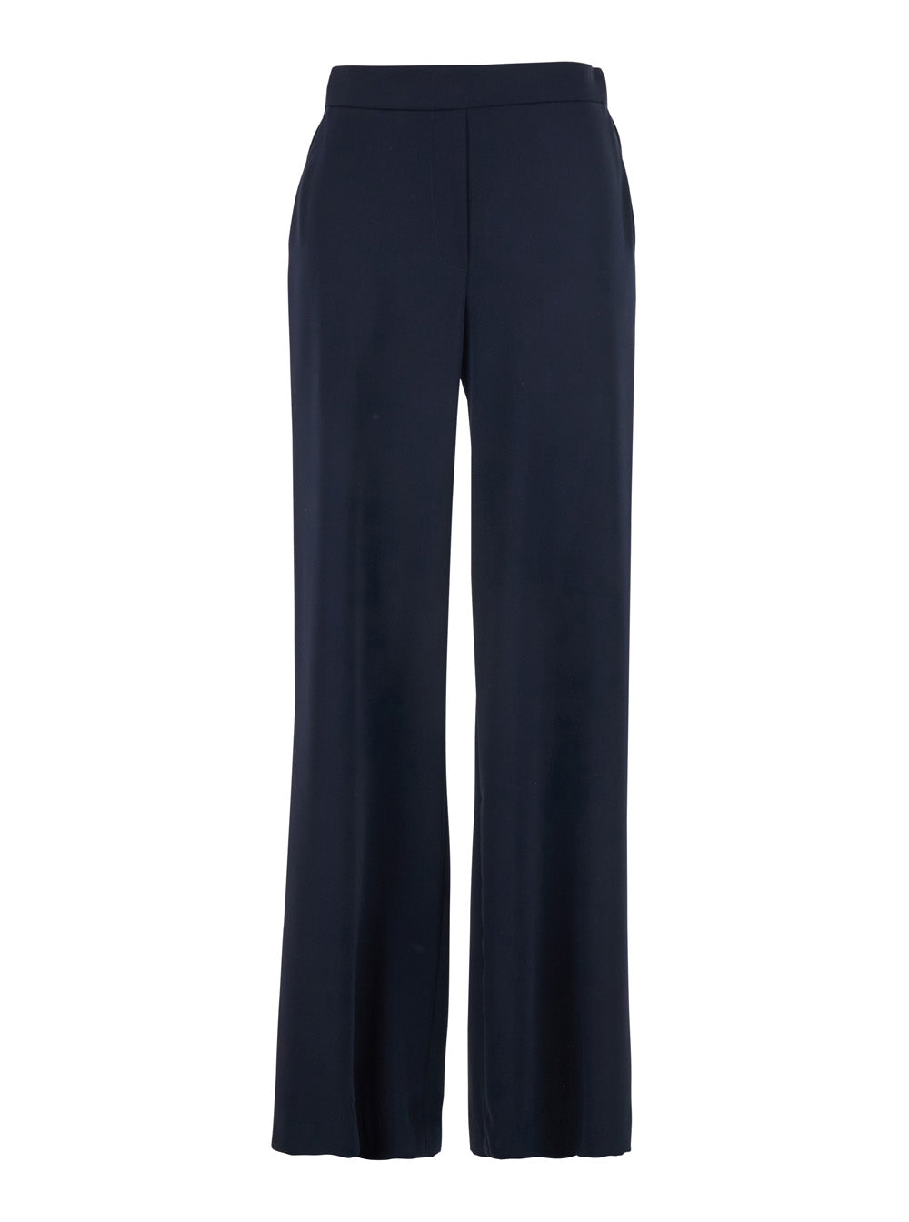 P.A.R.O.S.H. P.A.R.O.S.H. Women Blue Pants With Elastic Waist And Wide Leg In Women's Fabric