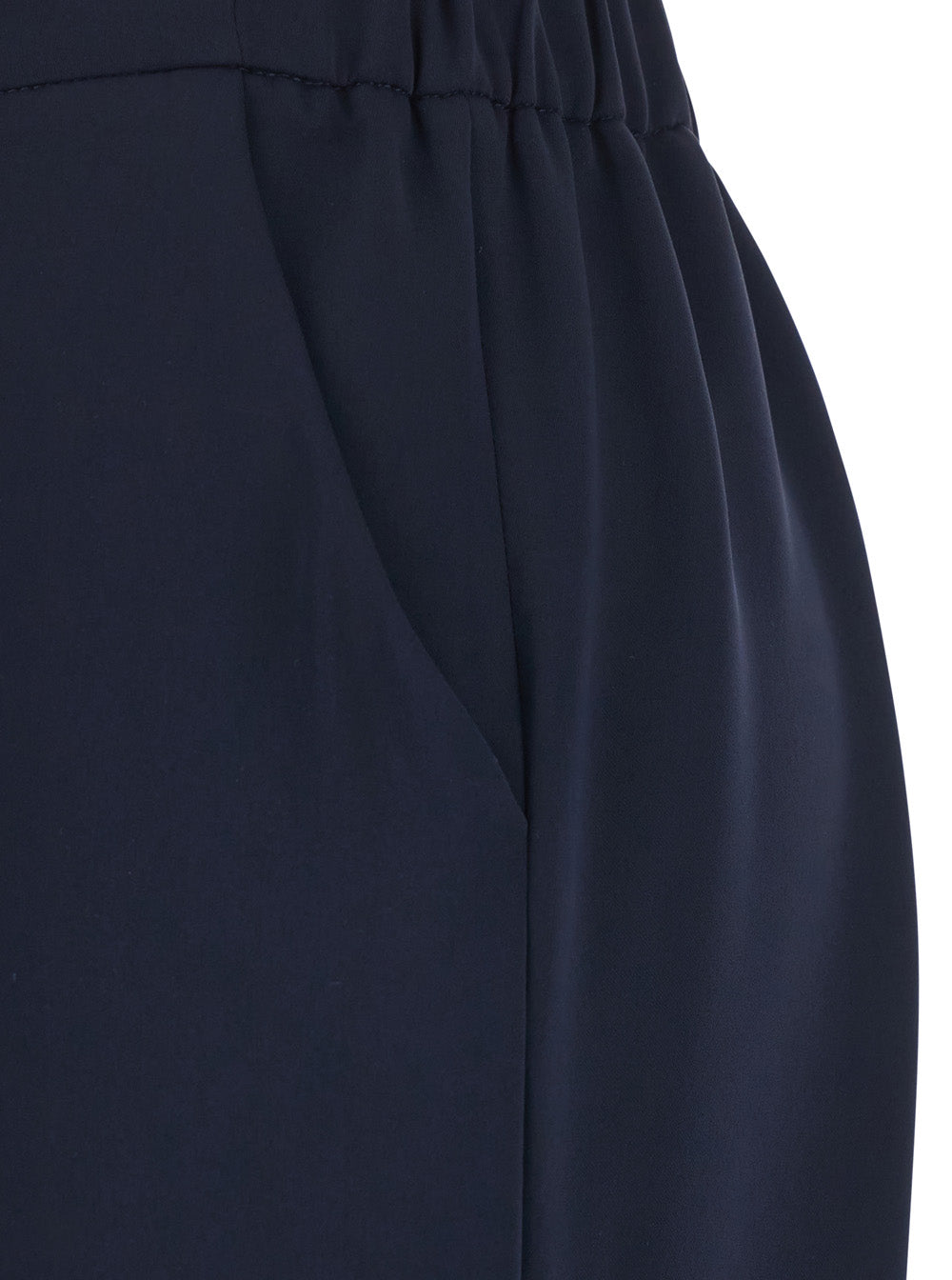 P.A.R.O.S.H. P.A.R.O.S.H. Women Blue Pants With Elastic Waist And Wide Leg In Women's Fabric