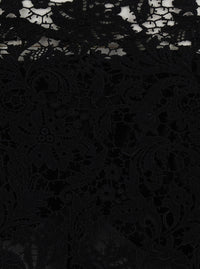 Fendi Women Black Dress With Off-Shoulder In Macramé Lace For Women