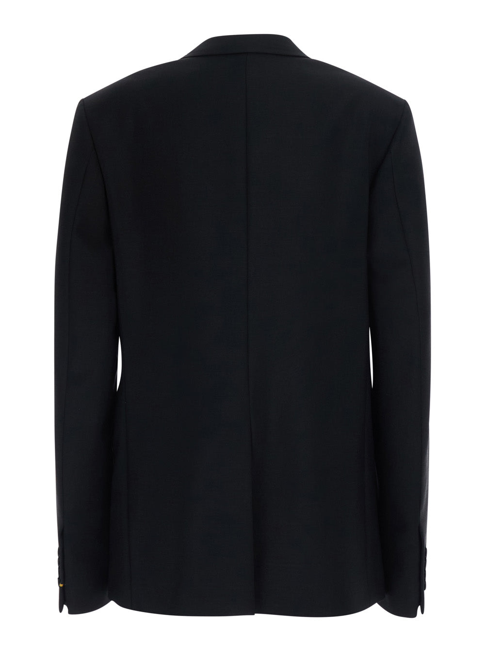 Fendi Women Black Jacket With Notched Revers In Wool And Mohair For Women