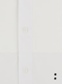 Fendi Women White Shirt With Mandarin Collar In Cotton Poplin For Women