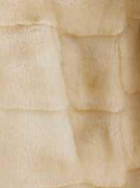 Leplain Women Beige Shearling With Raised Collar In Eco-Fur For Women