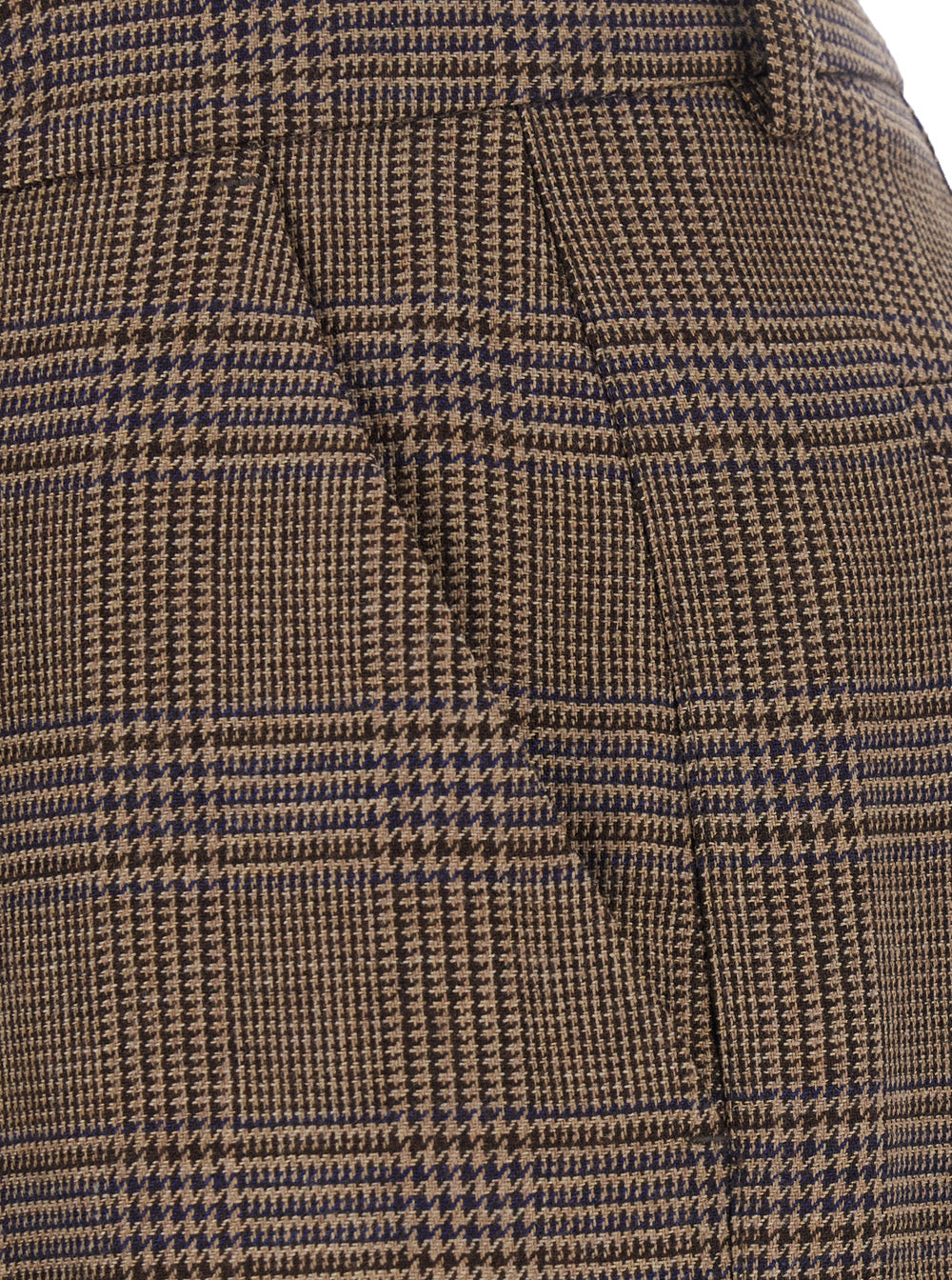 P.A.R.O.S.H. Women Brown Pants With All-Over Stripe Motif In Wool Blend For Women