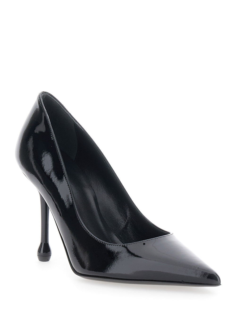 Leplain Women Pointed Toe High Heel Patent Leather Black Women