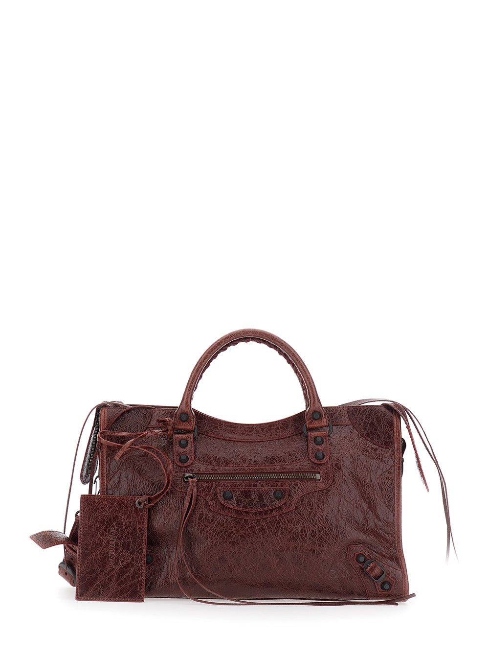 BALENCIAGA Balenciaga Women 'Le City' Bordeaux Medium Handbag With Adjustable And Removable Strap In Leather For Women