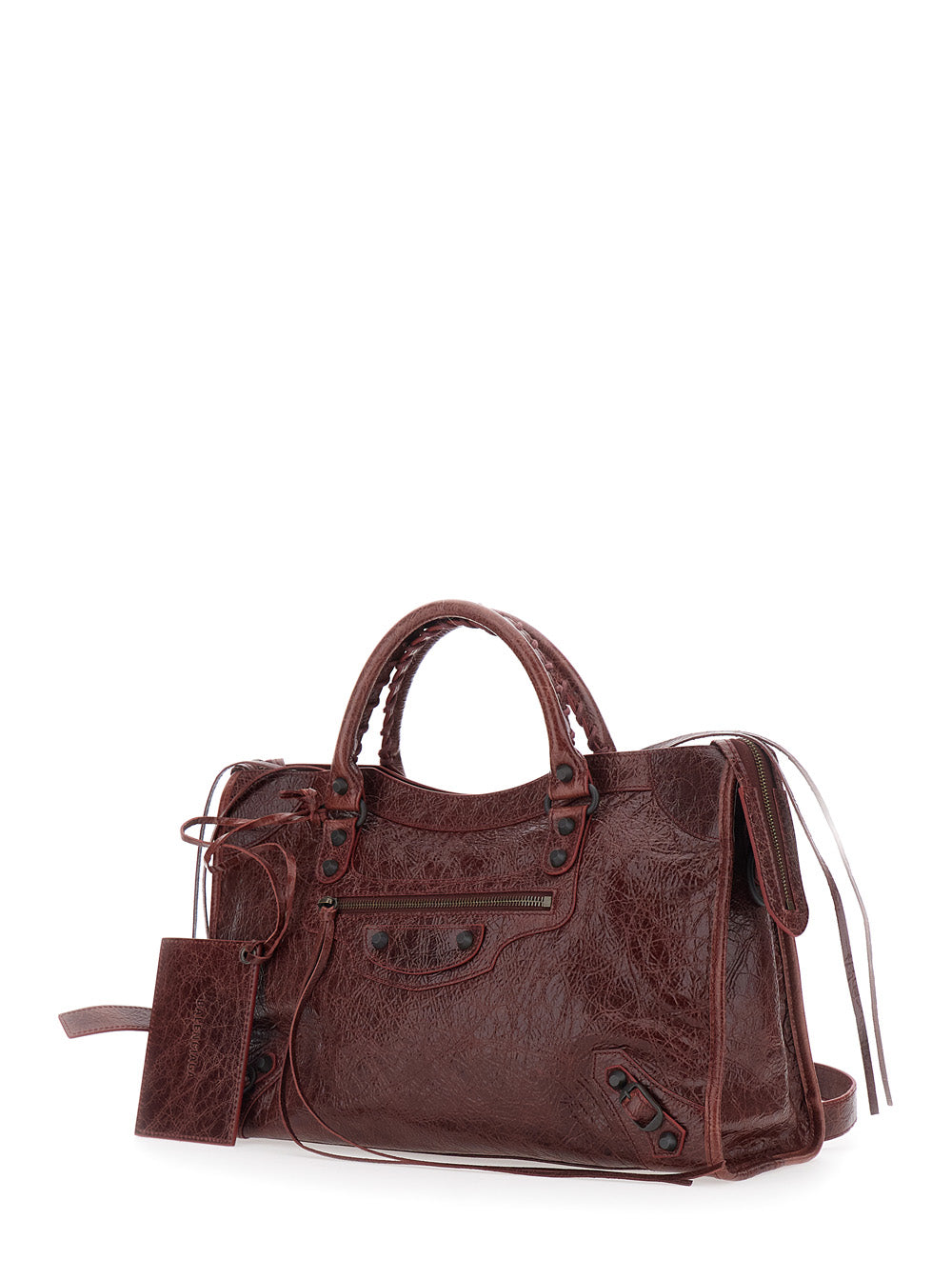 BALENCIAGA Balenciaga Women 'Le City' Bordeaux Medium Handbag With Adjustable And Removable Strap In Leather For Women