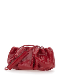 BIAGINI Biagini Women 'Pillow' Red Clutch With Shoulder Strap And Magnetic Closure In Leather For Women