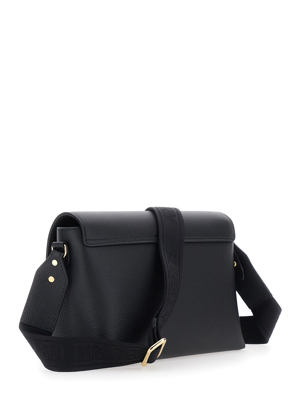 BURBERRY Burberry Women 'Note' Black Crossbody Bag With Adjustable Strap With Logo Lettering And Check Detail On Front In Leather Women