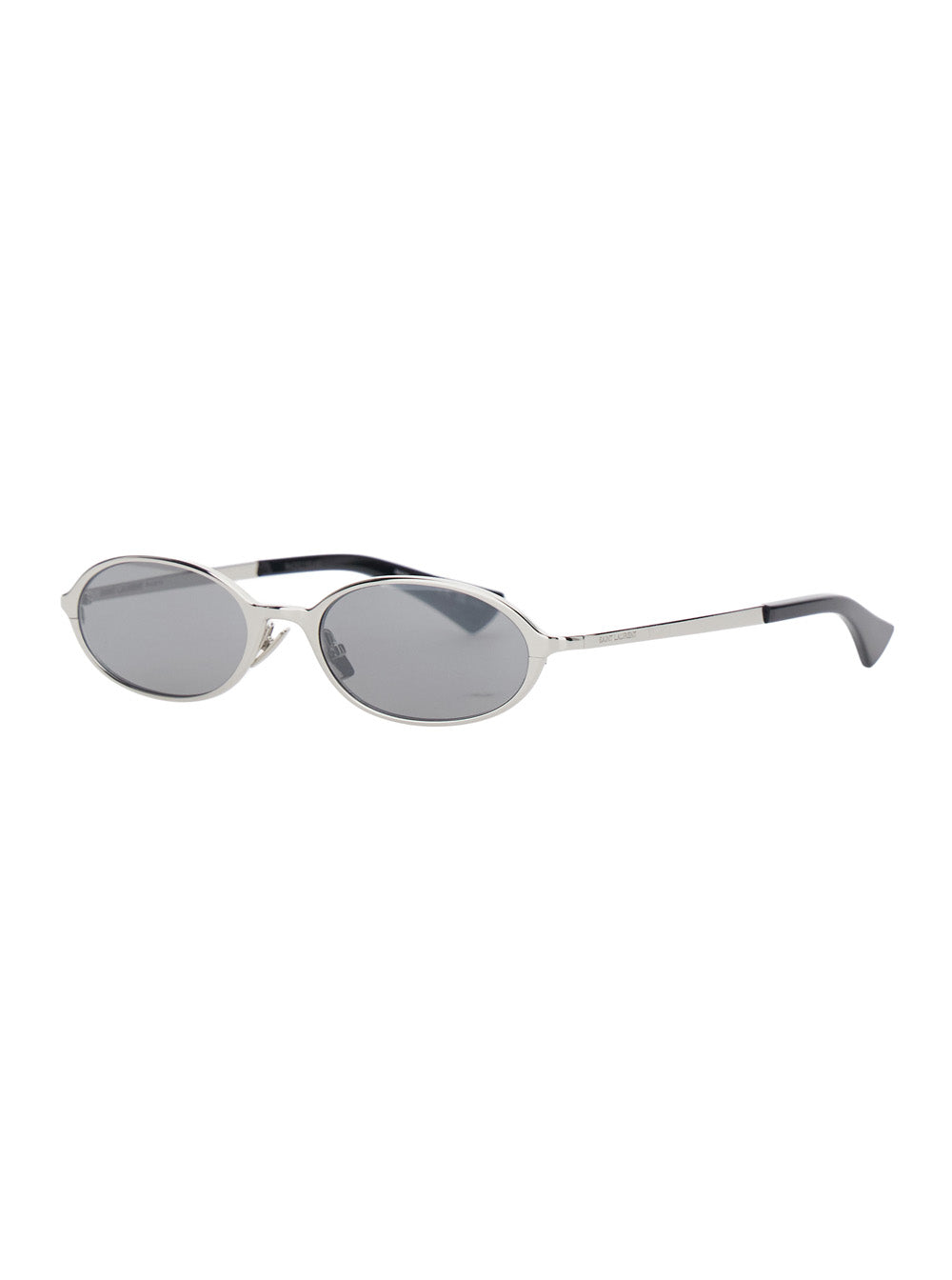 Saint Laurent Women '935' Metallic Sunglasses With Logo Lettering On The Temples In Acetate For Women