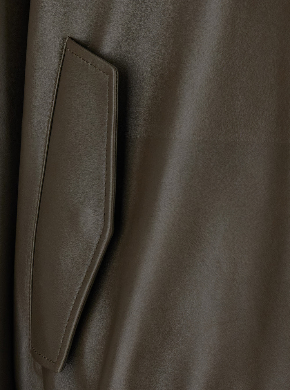 Bottega Veneta Men Green Jacket With High Collar With Intreccio Motif In Leather For Men