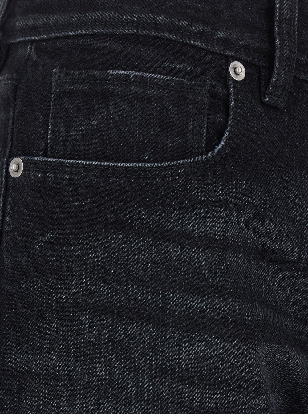 Fendi Men Black Slim Jeans With Logo Patch On The Back In Denim For Men