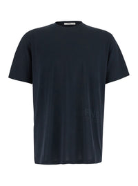Fendi Men Black T-Shirt With Tone-On-Tone Logo On The Side In Cotton For Men