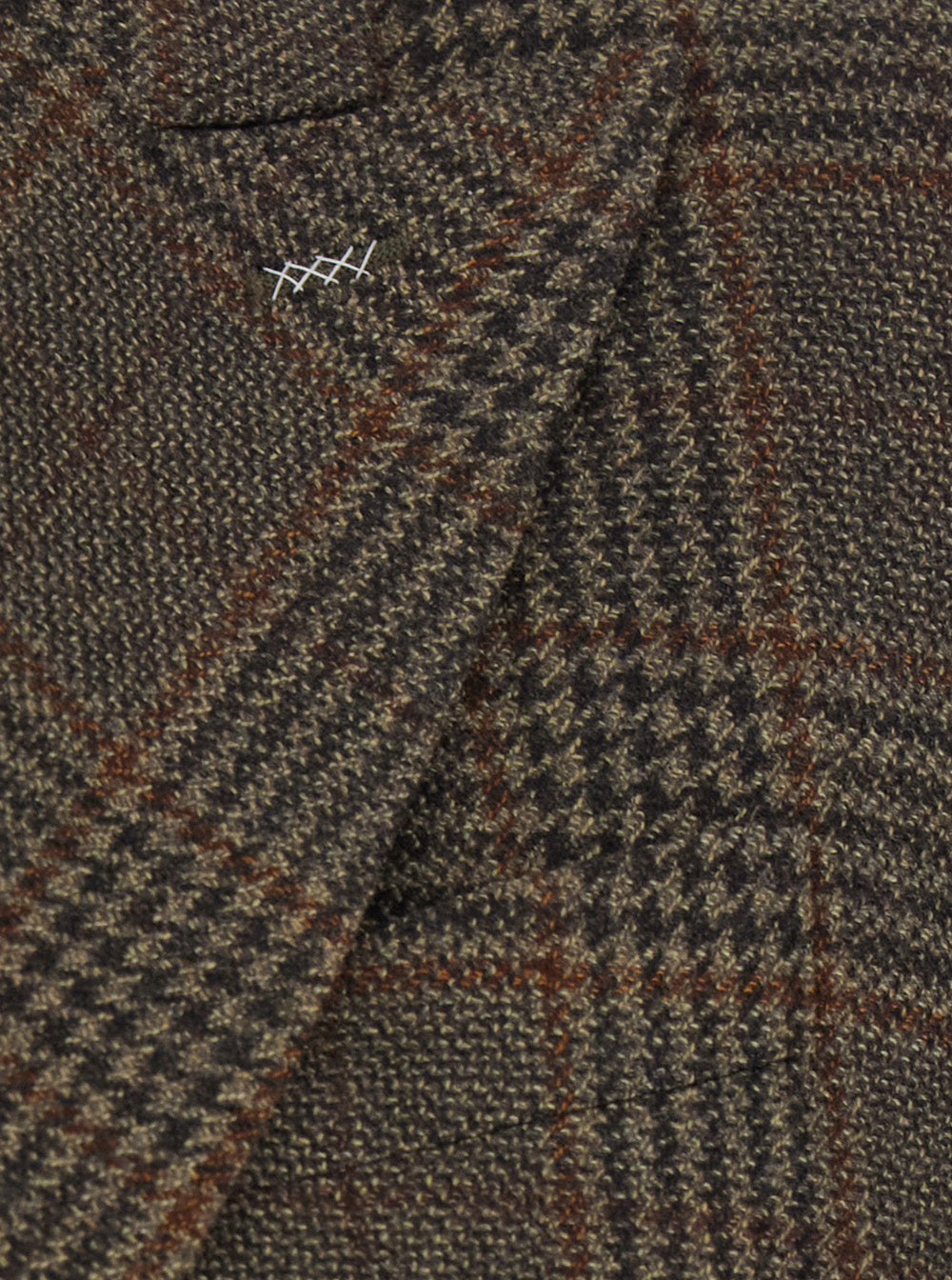 Max Mara Women 'Deserto' Dark Brown Double-Breasted Jacket With Peak Revers And Check Motif In Wool For Women