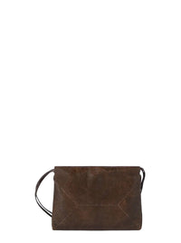 BRUNELLO CUCINELLI Brunello Cucinelli Women Brown Shoulder Bag With Drawstring Closure And Monile In Suede For Women