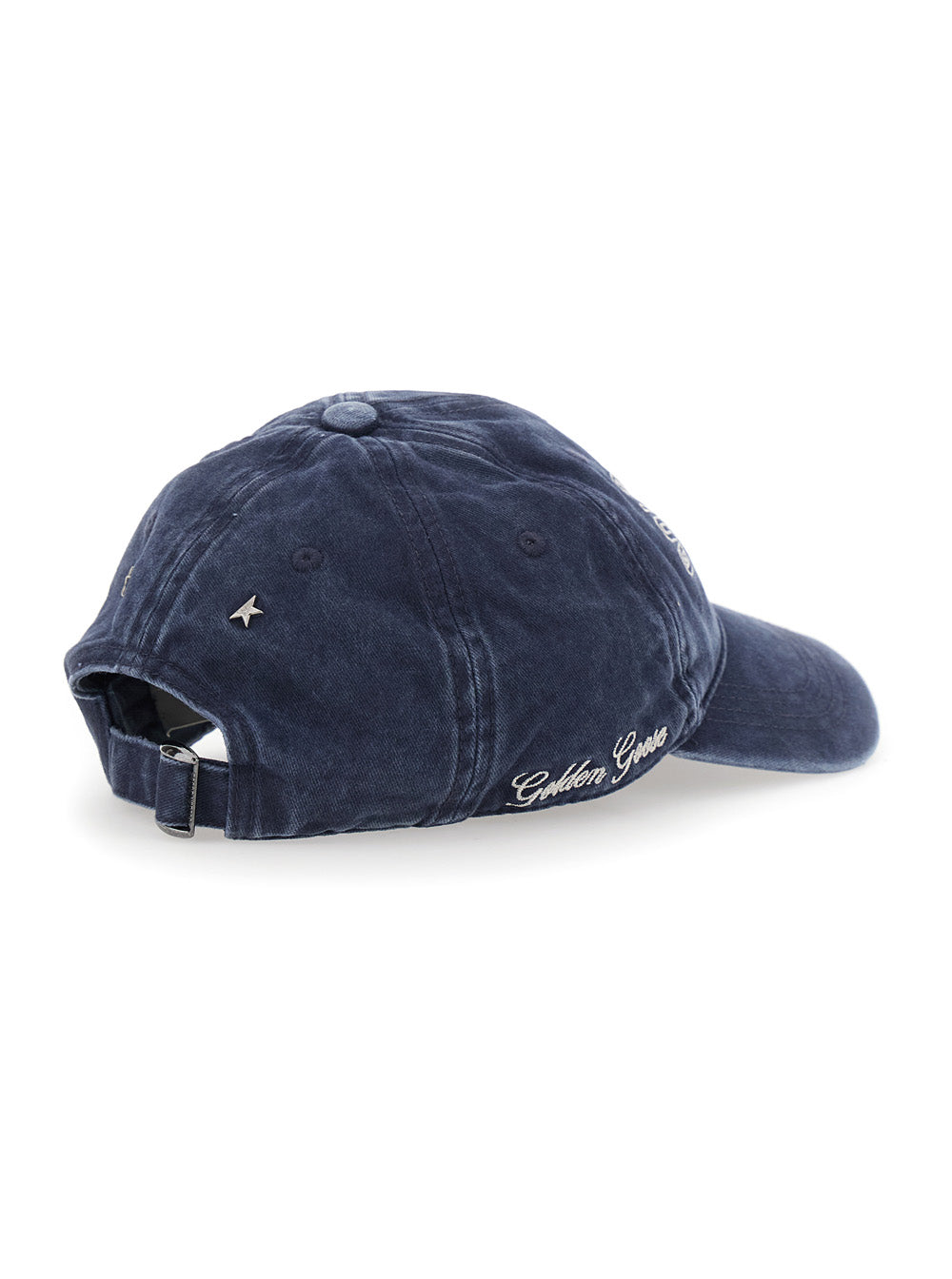 GOLDEN GOOSE Golden Goose Men Blue Hat With Embossed Logo Lettering On The Front In Cotton For Men