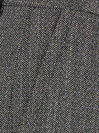 Forte_Forte Women Gray Pants With All-Over Chevron Motif In Viscose Blend For Women
