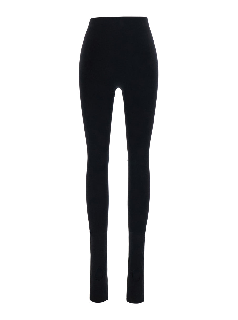 Gucci Women Black Leggings With Cut-Out Detail In Stretch Tech Fabric For Women