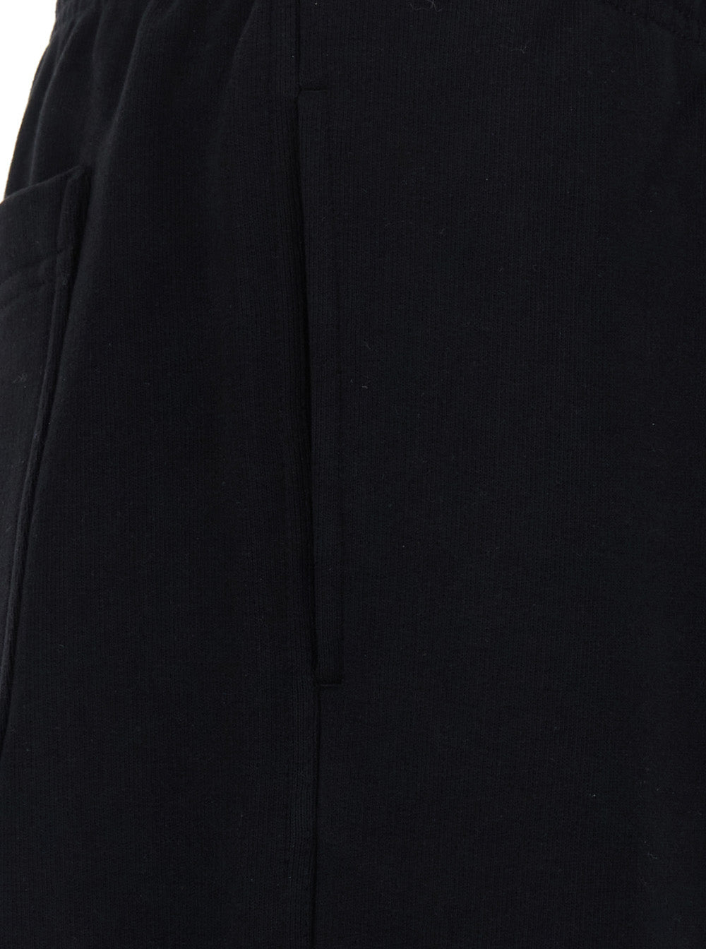 Burberry Women 'Jodie' Black Pants With Drawstring Waist And Check Patch On The Back In Cotton For Women