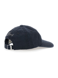 AMI PARIS Ami Paris Men Black Baseball Cap With Logo Embroidery On The Front In Cotton For Men