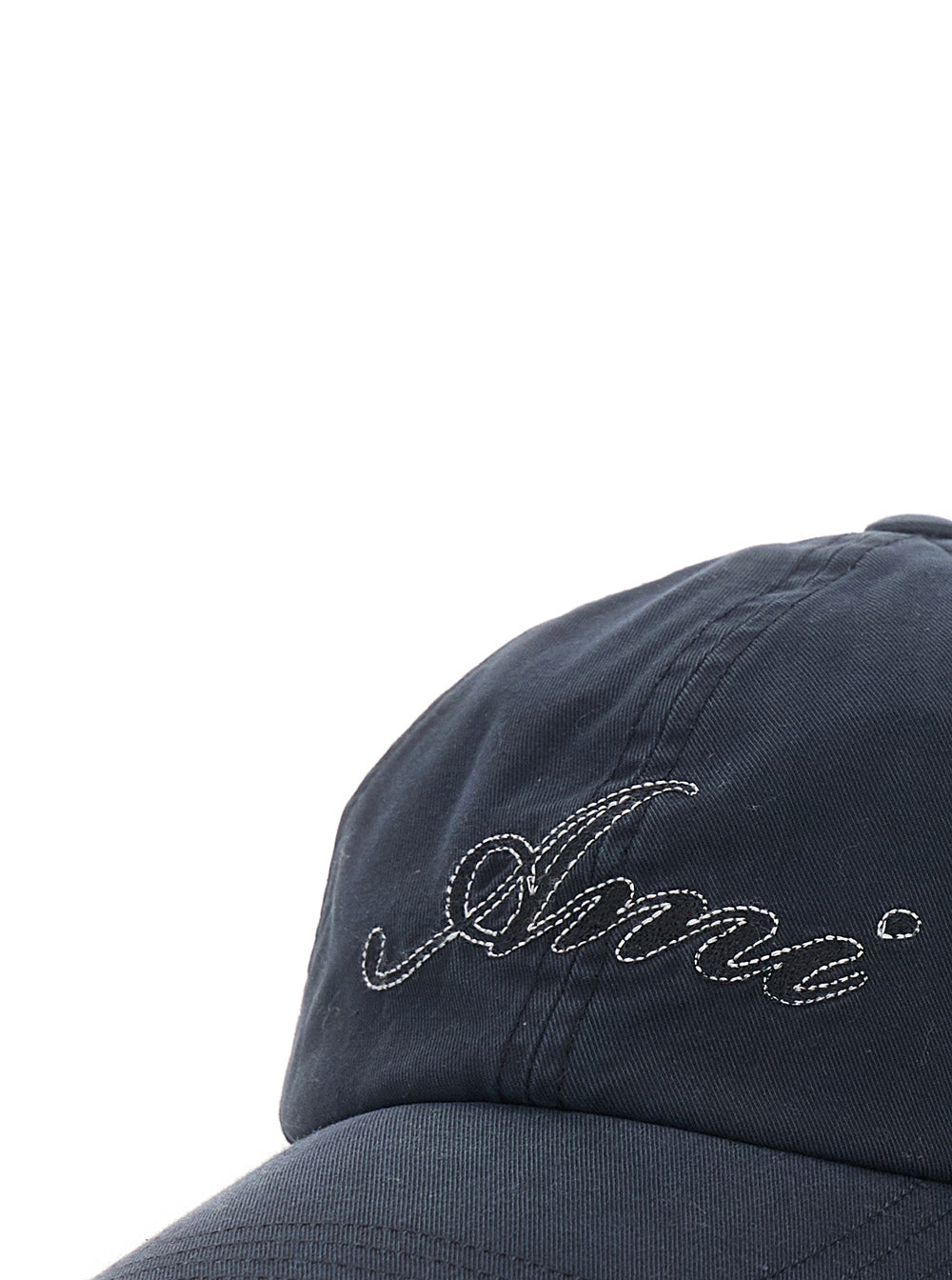 AMI PARIS Ami Paris Men Black Baseball Cap With Logo Embroidery On The Front In Cotton For Men
