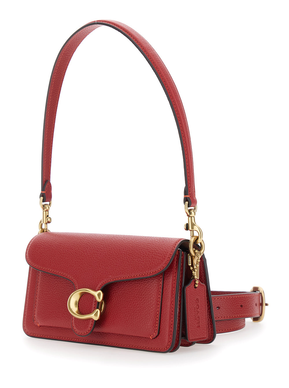 COACH Coach Women 'Tabby 20' Red Crossbody Bag With Logo Plaque On The Front And Adjustable And Removable Strap In Leather For Women