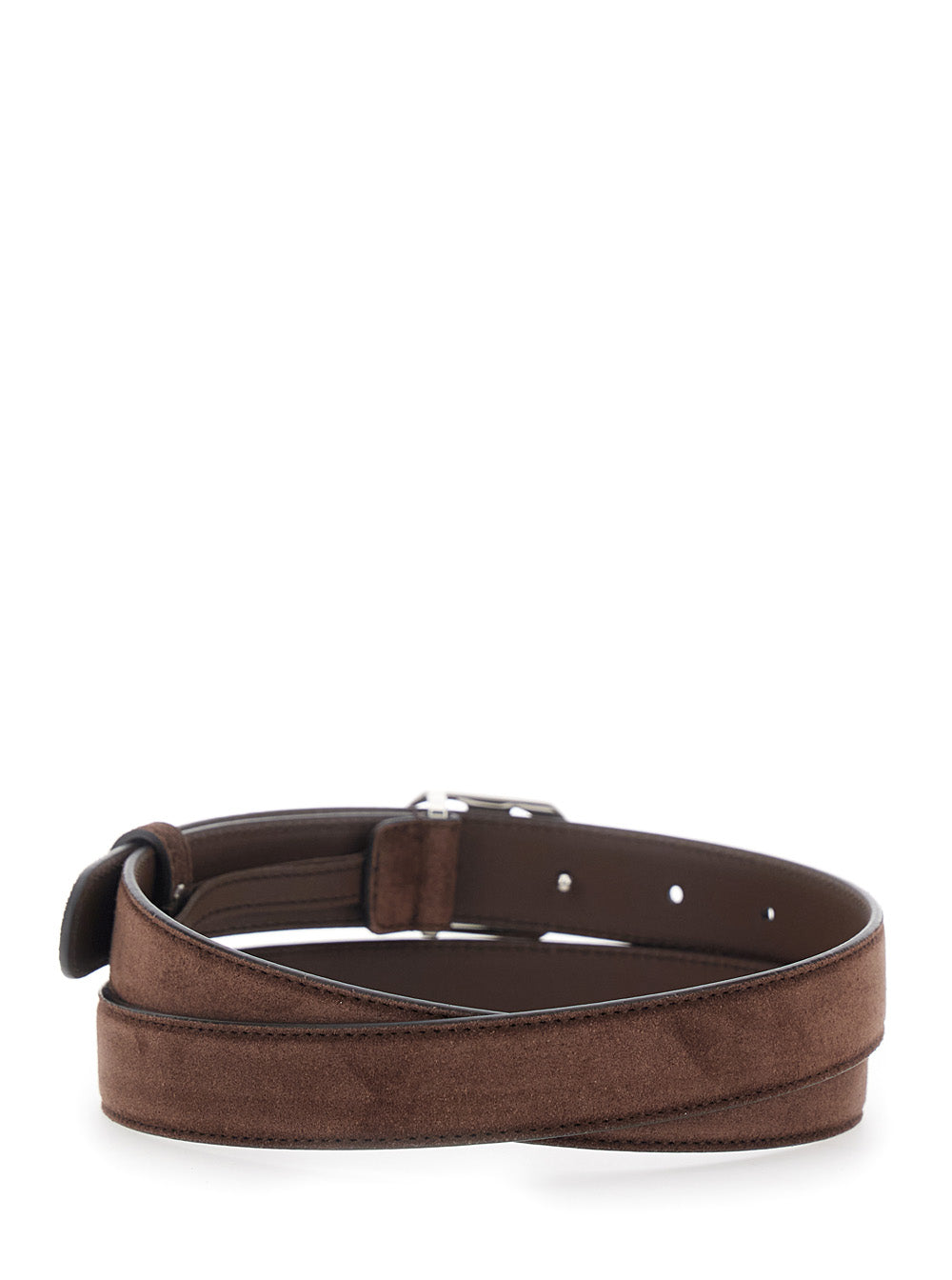 GUCCI Gucci Women Brown Suede Gg Buckle Belt For Women