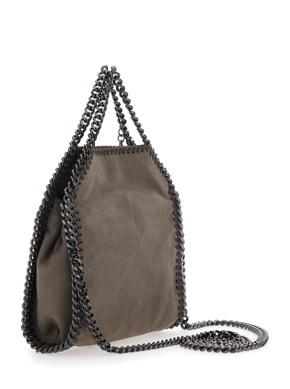 STELLA MCCARTNEY Stella Mccartney Women Falabella Tiny Tote With Tech Fabric In Brown And Unisex