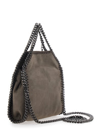 STELLA MCCARTNEY Stella Mccartney Women Falabella Tiny Tote With Tech Fabric In Brown And Unisex