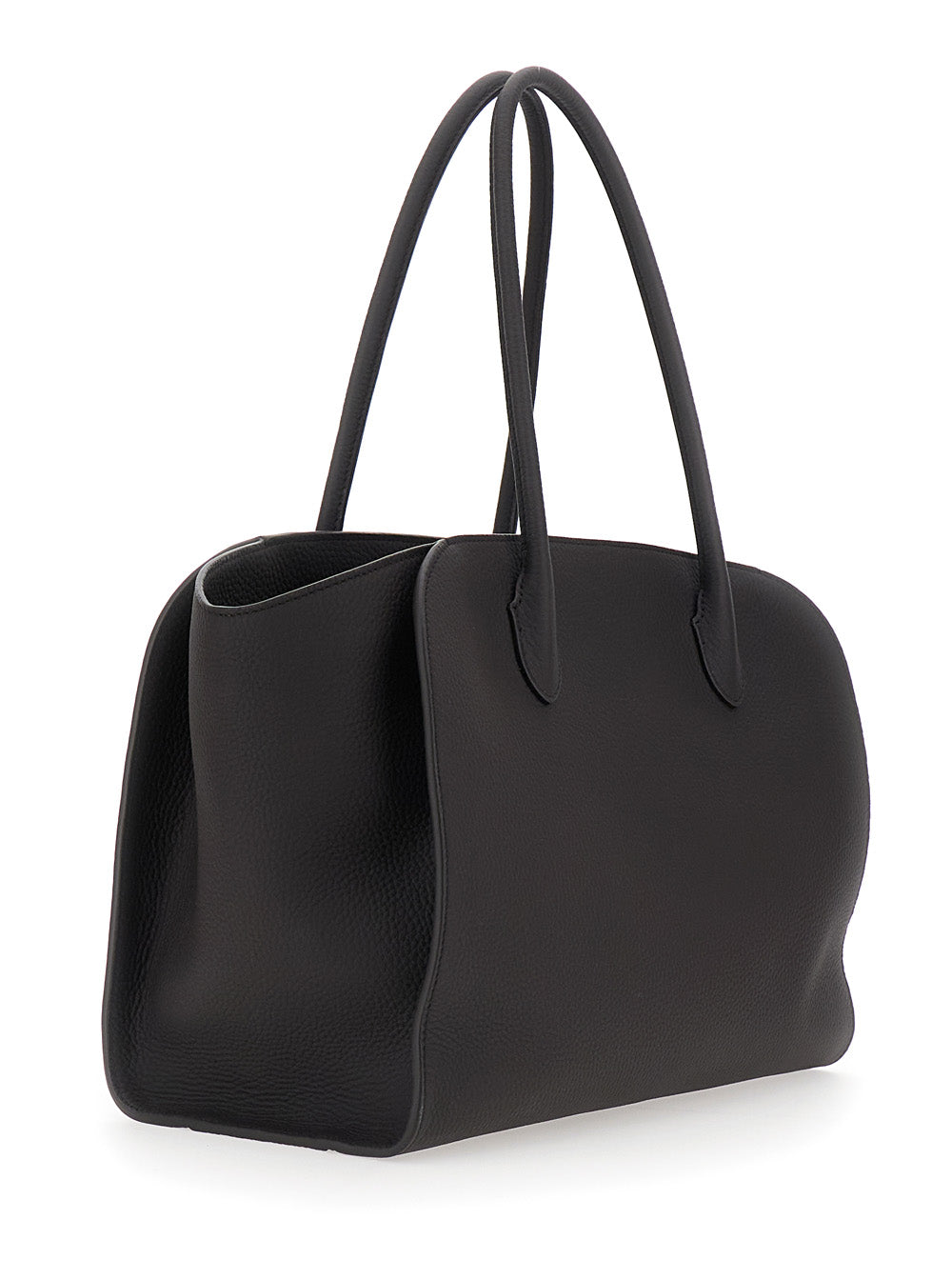 THE ROW The Row Women 'Marlo 14' Black Shoulder Bag With Two Top Handles In Leather For Women
