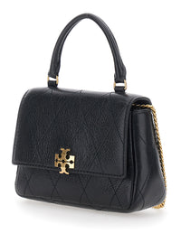 TORY BURCH Tory Burch Women 'Charlie' Black Mini Bag With Chain Strap In Leather For Women
