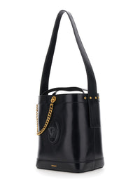 VERSACE Versace Women Bucket Bag With Red Leather Handle