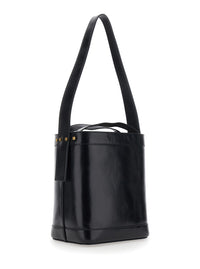 VERSACE Versace Women Bucket Bag With Red Leather Handle